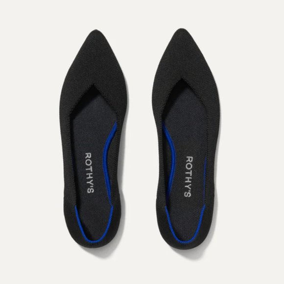 Rothy's Shoes - NEW Rothy's The Point Flats 9.5 in Black Solid